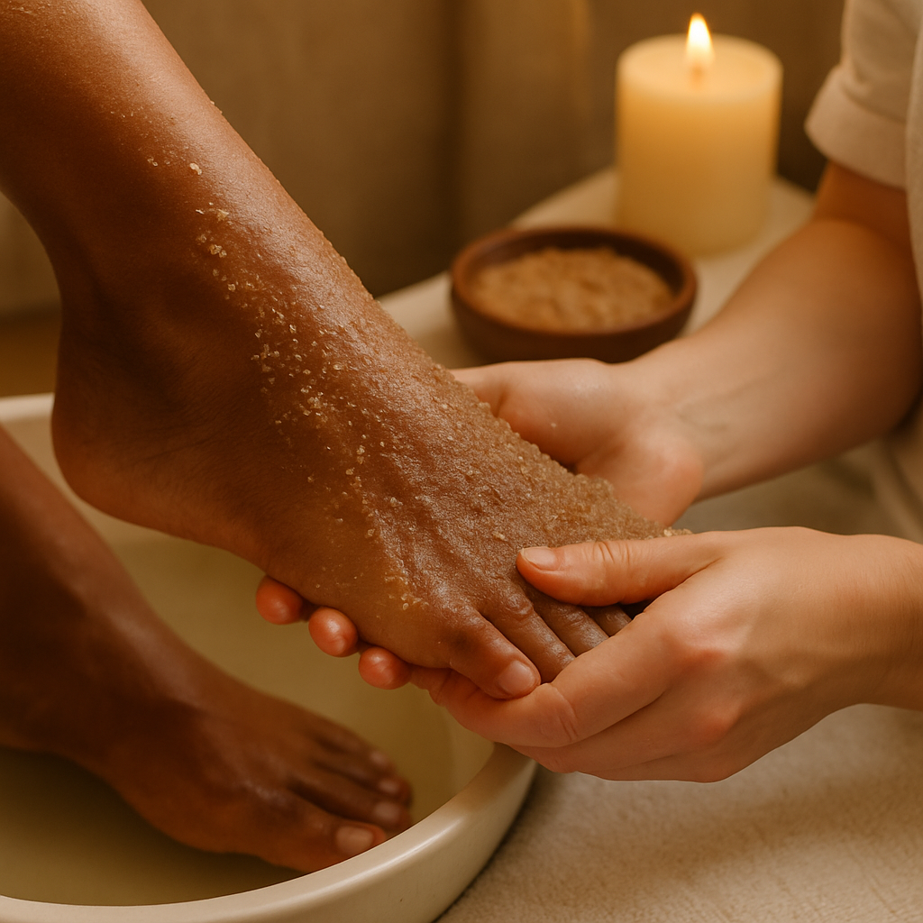 Foot Scrub, Massage & Paraffin