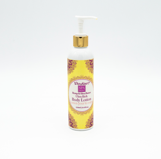 Hemp and Shea Butter Ultra Rich Body Lotion - Cher-Mere Canada