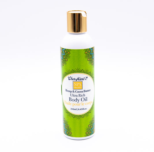 Hemp and Cocoa Butter Ultra Rich Body Oil - Cher-Mere Canada