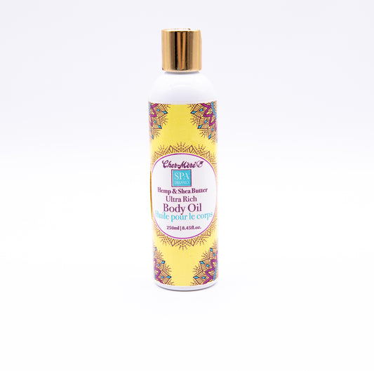 Hemp and Shea Butter Ultra Rich Body Oil - Cher-Mere Canada
