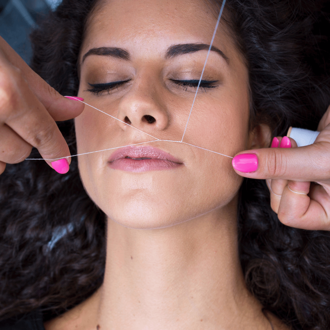 Upper lip hot sale threading